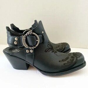 Rare Vntage John Fluevog Loretta I Believe Slingback Western Mules 8.5